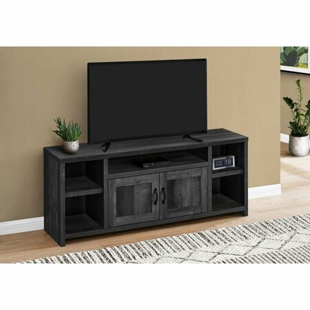 DAPHNES DINNETTE 60 in. TV Stand Black - Reclaimed Wood-Look DA3587890